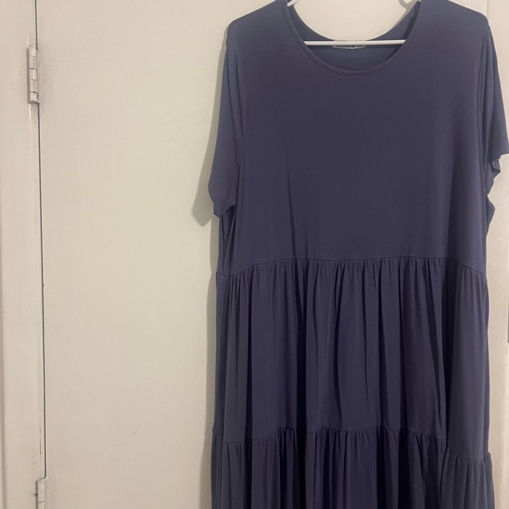 Purple Tiered Maxi Dress